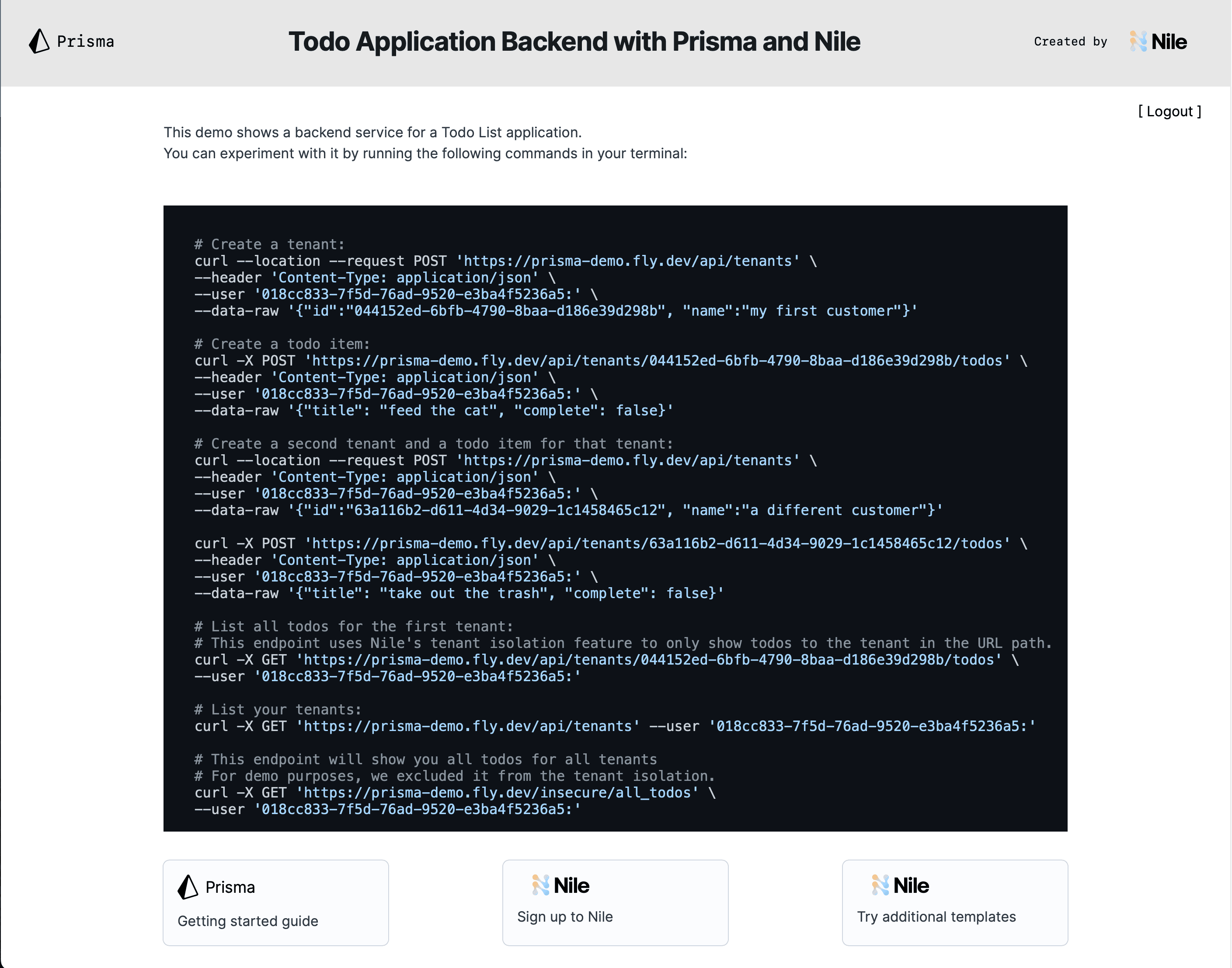 AI-Native multi-tenant SaaS with Nile and Prisma ORM